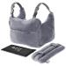 Mastectomy Pillow - Post Surgery Pillow, Breast Pillow for After Heart Surgery Recovery, Double Mastectomy, Breast Reduction & Augmentation Patients - Car Seatbelt Cover & Gel Pack Bundle Grey With Strap
