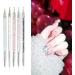 Smukdoo Nail Art Liner Brushes 5pcs Set | Double-Ended Dotting Tools for Manicure | Nail Art Drawing Drill Brush Pen - Buy Online on GoSupps.com