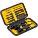 Glamne 10-in-1 Manicure Set | Professional Stainless Steel Nail Clippers & Care Tools | Travel-Friendly Leather Case | Yellow - Buy Online on GoSupps.com