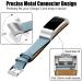 Mornex Replacement Leather Band for Fitbit Charge 2 - Stone Blue Genuine Leather Wristband (5.5-8.1 Inch) | Men Women | Silver Buckle - Buy Online on GoSupps.com