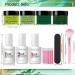 Honey Joy Dip Powder Nail Kit - 4 Colors Mint & Deep Forest Green, Dipping Powder Set - Base Top Coat for Manicure - Salon Quality DIY Nail Art - No LED Lamp Needed - Buy Online on GoSupps.com