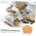 Alipis 1pc Tray Cottage Cheese with Fruit Wooden Bandejas para Comida Food Plate Coffee Table Snack Yellow 25X25X1.5CM - Buy Online on GoSupps.com