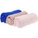 Holiberty Microfiber Super Absorbent Bath Towel & Hair Turban - Quick Drying Blue Shower Cap & Head Wrap for Women - Buy Online on GoSupps.com