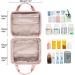 Leudes Travel Pill Bottle Organizer - Large Pink Medicine Storage Case for Home & On-the-Go - Perfect for Pills, Vitamins & Supplements for Women and Men - Buy Online on GoSupps.com
