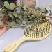 Chiara Ambra Spiral Hairbrush - Eco-Friendly Yellow Hair Brush for Curls & Long Hair | Scalp Massage Brush for Women Men & Children - Buy Online on GoSupps.com