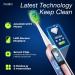 7AM2M Electric Toothbrush for Adults & Teens - LED Screen 3 Intensity Levels 5 Modes 90 Days Battery Life Fast Charge Smart Timer & 8 Brush Heads (Pink) - International Shipping Available - Buy Online on GoSupps.com