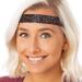 Shop Hipsy Adjustable Wide Headband Gift Pack - Bling Glitter Black/Rose Gold/Gunmetal | Stylish & Comfortable for Ladies - Buy Online on GoSupps.com