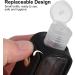 Portable Empty Travel Bottle Keychain - 1oz Reusable Mini Squeeze Bottle for Soap & Lotion - Black 9x3x3cm - Buy Online on GoSupps.com
