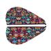Sugar Skulls Coral Velvet Dry Hair Cap - Ideal for Home Travel Pool Parties & Baths | Shop Now - Buy Online on GoSupps.com