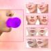 2-Colored Silicone Lip Filler & Pump - Beauty Tool for Home & Salon Face Massage - Purple - Buy Online on GoSupps.com