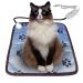 Pet Heating Pad for Dogs Cats Heated Bed mat Indoor Electric Dog Heating pad Waterproof Cat Heating pad Chew Proof Cord,Easy Clean Printfoot 17.70X17.70 inch