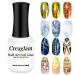 Nail Foil Glue Gel: Nail Art Foil Glue Gel for Foil Stickers Nail Glue Foil Transfer Gel - 15ML Gel Nail Foil Transfer Glue Nail Art Manicure DIY Enthusiasts - Required LED Lamp Soak Off Transfer Gel 1-Pc
