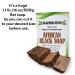 Namcovi Raw African Black Soap - 1.1 lbs Bar - Handmade Authentic Black Soap with Cocoa, Coconut Oil, Shea Butter - 100% Pure Natural - Buy Online on GoSupps.com