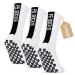 Gohanny soccer socks 3 pairs grip socks football 35-39 39-46 for men women children children slipproof football socks men football socks for basketball hiking running 39-46 white
