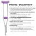 TOMMHANES AMISGUOER Crutch Underarm Pads and Hand Grip Covers - Washable One Size (CP07) - Buy Online on GoSupps.com