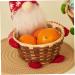 Christmas Candy Basket Table Decor Gnomes Wicker Basket for Christmas Candy Storage Jars Weaving Santa Claus Storage Basket for Christmas Decorations Red Christmas Table Decoration Christmas Storage - Buy Online on GoSupps.com