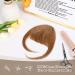REECHO Clip in Bangs, 100% Human Hair 3 Secure Clips in Full Blunt Cut Bangs Clip in Hair Extensions, Brown Fake Bangs Fringe with Temples Hairpieces for Women Daily Wear - Medium Brown - Buy Online on GoSupps.com