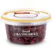 Tropgo Dried Cranberries 190g - Dried Fruit in Resealable and Recyclable Tub - Quick Energy Boost & Wholesome Trail Mix - Ready-to-Eat Dehydrated Fruit Snacks for Kids and Adults