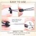 25 Pack Black Zipper Pull Tabs for Paracord, Backpacks, and Shoelaces - Cord Ends, Cord Locks, No Tie Shoelace Clips - Buy Online on GoSupps.com