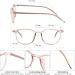GUDVUE Blue Light Glasses - Ultra Lightweight Oval Eyewear for Men & Women | Anti-Glare UV400 Eye Strain Relief - Champagne Clear - Buy Online on GoSupps.com