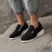 Women's Orthopedic Rhinestone Sneakers - Arch Support, Walking Fashion, Glitter Bling, Velcro Closure - Black, Size 7 - Buy Online on GoSupps.com