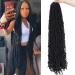 Soft New Faux Locs Super Long Goddess Crochet Hair Pre Looped Natural Braid Curly Wave Braiding Hair(36inch 1b 6packs) 36 Inch (Pack of 6) 1B Soft Faux locs