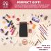 Makeup Set Glamza 10 Piece Lucky Dip Gift Makeup Kit for Women & Teenage Girls - Includes 10 Makeup Items In Black Organza Beauty Bag - Buy Online on GoSupps.com