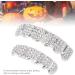 Hip Hop Teeth Brace Teeth Protection Hip Hop Teeth Charming Alloy for Halloween Party for Men for Concert for Hip Hop Fashion Shows for Women(Silver) - Buy Online on GoSupps.com