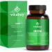 Vitabay iron high -dosed - 120 vegan iron capsules - 319 mg ironbis glycinat - iron tablets high dose iron preparations - iron tablet iron supplement tablet vegan - iron naturally tablet 120 pieces (1 Pack)