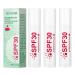 3 Pack Watermelon Lip Balm with SPF 30, Long Lasting Moisturizer for Chapped Lips, Overnight Lip Treatment, Lip Care for Nourishing Lips, Lip Gloss, Moisturizer with