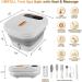 Collapsible Foot Spa Bath Massager with Heat and Massage Rollers Touch Screen Bubble Foot Pedicure Kit Temperature Control Pedicure Foot Spa Foot Bath - Buy Online on GoSupps.com