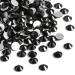 Beadsland 2880pcs Flat Back Crystal Rhinestones Round Gems for Nail Art and Craft Glue Fix Black SS20 4.6-4.8mm Black SS20/2880pcs