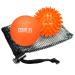 Resultsport lacrosse & hedgehog ball massage ball set plantar fasciitis foot massage trigger point massage deep fabric myofasian relief -orange