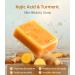 Turmeric Soap for Dark Spots & Acne - Kojic Acid Face & Body Bar for All Skin Types - 2 Pack with Bag & Holder - Buy Online on GoSupps.com