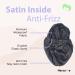 Premium Lilac Shower Cap for Women | Reusable & Waterproof | Ideal for Long Hair, Curls, Satin Silk Anti-Frizz Cloth - Buy Online on GoSupps.com