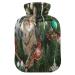 Hot water bottle with soft fleece cover 2 litre hot water bag for hot and cold compresses