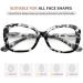 Eyekepper Chic Grey Tortoise Oversized Reading Glasses for Women +1.75 Diopters - Buy Online on GoSupps.com