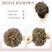FESHFEN Messy Bun Hair Piece Scrunchie | Wavy Curly Chignon Ponytail Extension in Dirty Brown | 38g 10/16# | Women, Girls, Kids | 1PCS - Buy Online on GoSupps.com