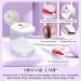 Saviland 500 Pcs Square Nail Tip & Glue Gel Kit with Mini UV LED Lamp - DIY Acrylic Nail Extension Set - Buy Online on GoSupps.com