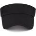 Unisex UV Protection Sports Sun Visor Hat | Cotton Cap One Size Black - Buy Online on GoSupps.com