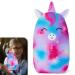 Beinou Seatbelt Strap Cover Kids Car Seat Belt Pillow Harness Pads Unicorn Soft Head Shoulder Support Cushion Girls Boys Travel Hot Pink