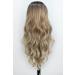 Shop Porsmeer Long Brown Blonde Ombre Wigs - Natural Synthetic Hair Curly & Wavy Styles for Women | Perfect for Everyday Anime Cosplay Halloween & Carnival - Buy Online on GoSupps.com