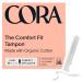 Cora Organic Applicator Tampons | Light Absorbency | 100% Cotton Core, Unscented, BPA-Free Compact Applicator | Leak Protection, Easy Insertion, Non-Toxic | Packaging May Vary (36 Count) 36 Count (Pack of 1)