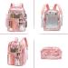 Clear Pink Backpack for Girls - LISINUO Transparent Book Bag for Women | Heavy Duty PVC Mesh, Cute Girls Bookbags - Buy Online on GoSupps.com