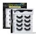 Faux Mink Lashes with Eyeliner Replacement of Magnetic Eyeliner and Lashes Waterproof Self-Adhesive Eyeliner 1 Count (Pack of 1)