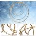 BigOtters Dream Catcher Rings - 10PCS Gold Metal Floral Hoops for Wedding Decor - 5 Sizes - Buy Online on GoSupps.com