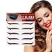 Stick On Glitter Eyeliner 5 Pairs Instant -Adhesive Eyeliner Stencil Glitter - Sticker Eyeliner Tool Makeup Eyeliner Stickers Winged Eyeliner Stencil for Eye Makeup Tool Orange Red (Five Pairs)