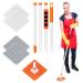 Wall Mop Wall Cleaner with Long Handle.Microfiber Dust Mop.Baseboard Cleaning Tool with Extension Pole.4 Washable Reusable Cleaning Pads.Quickly Clean Walls, Baseboards and Ceilings. 54in
