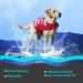 Adjustable Ripstop Dog Life Jacket - Red and White Stripes XXL - Buy Online on GoSupps.com