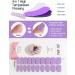 Kalolary 20PCS Glitter Purple Nail Gel Polish Strips - Self-Adhesive Full Wraps | Nail Stickers for UV/LED Lamp | Cured Gel Nail Decals - Buy Online on GoSupps.com